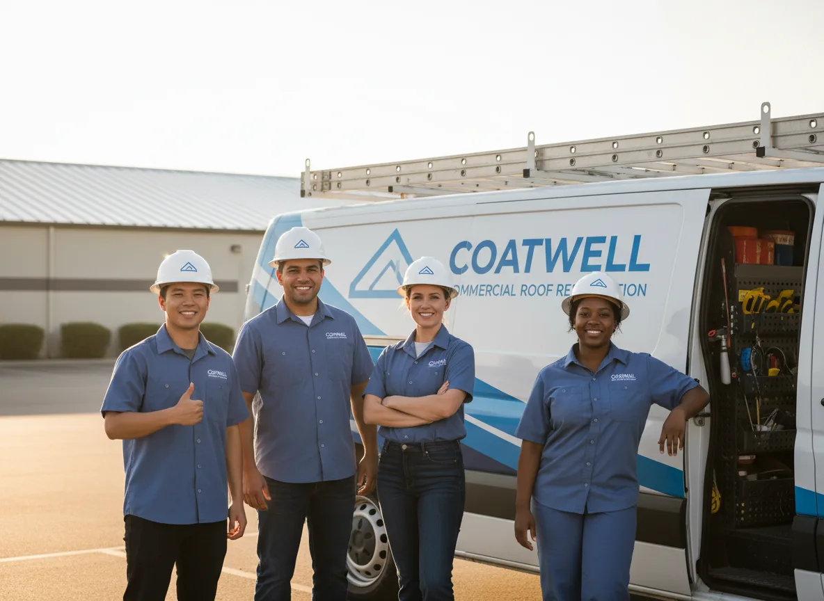 Commercial roof coating company in Pleasantville, IA